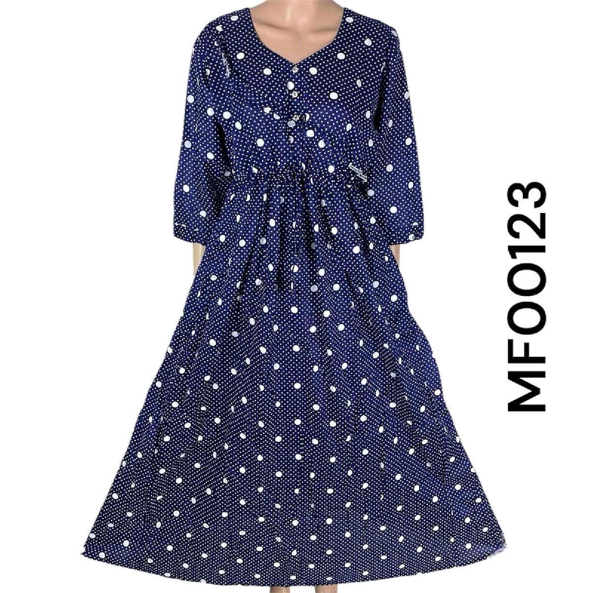 Cotton Printed Maxi Dress