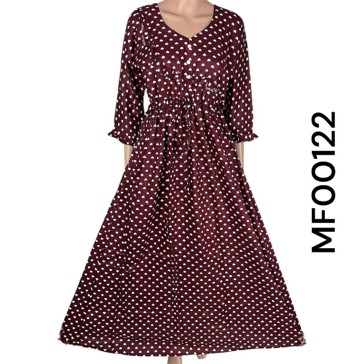 Cotton Printed Maxi Dress