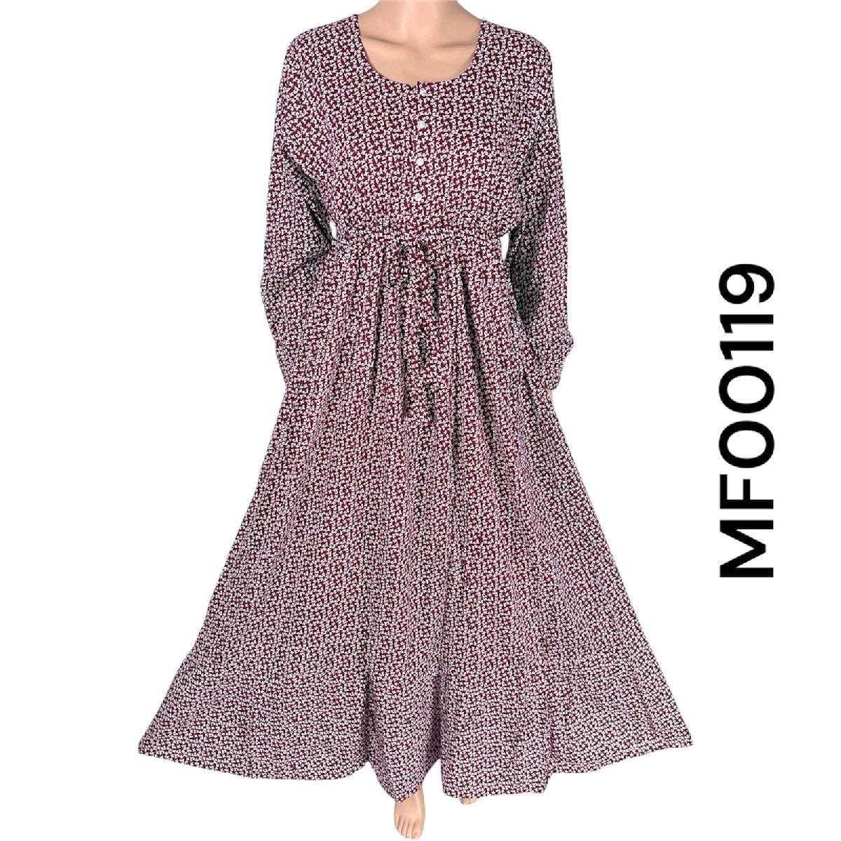 Cotton Printed Maxi Dress