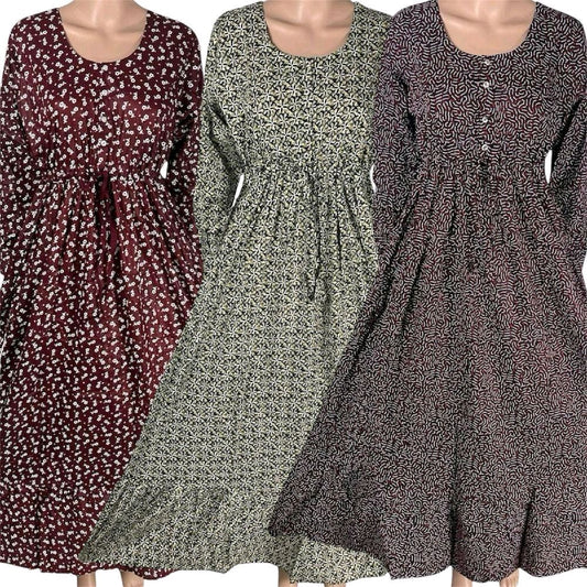 Cotton Printed Maxi Dress