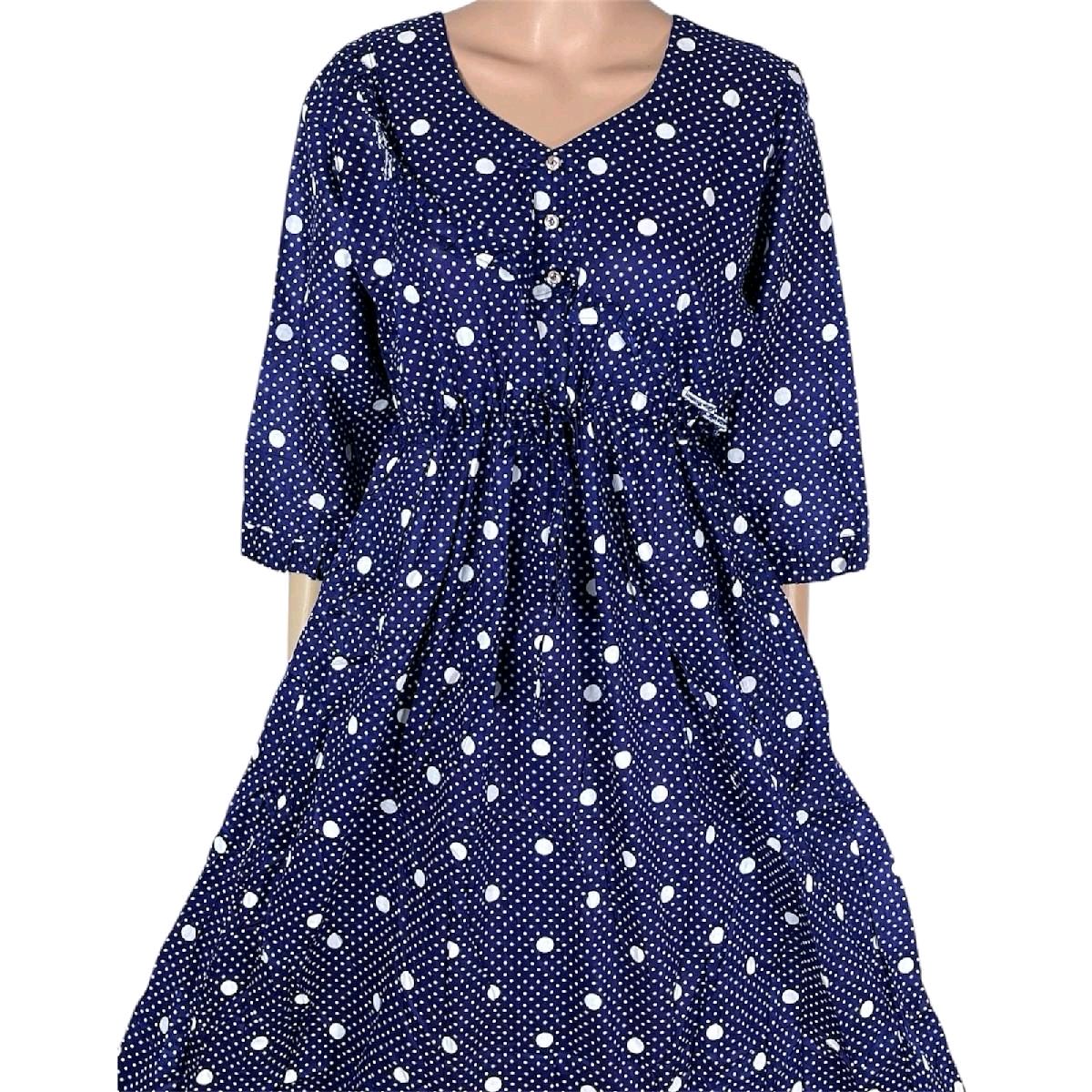 Cotton Printed Maxi Dress