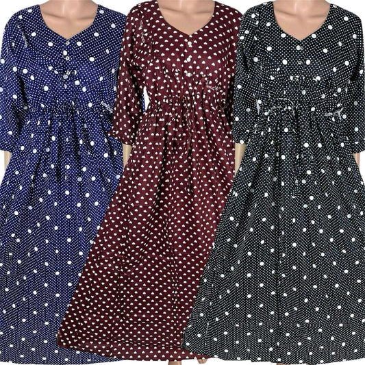 Cotton Printed Maxi Dress