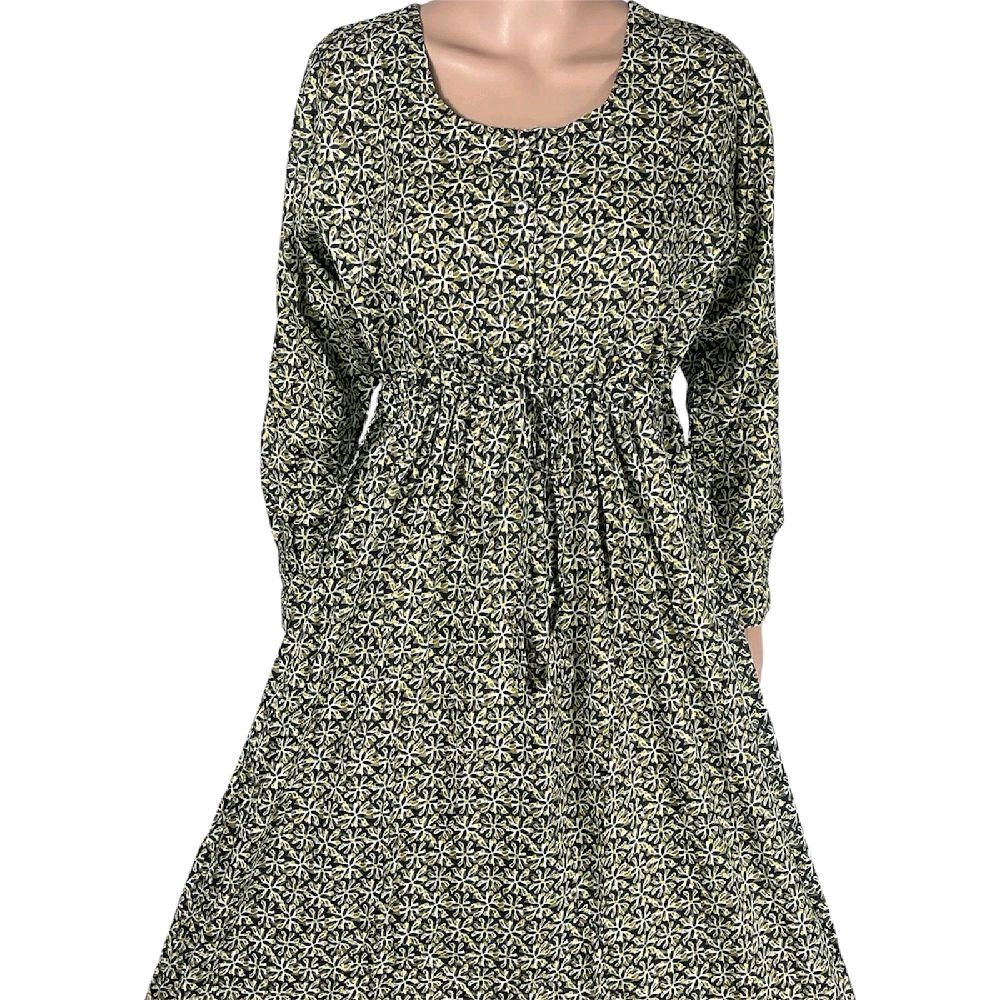 Cotton Printed Maxi Dress