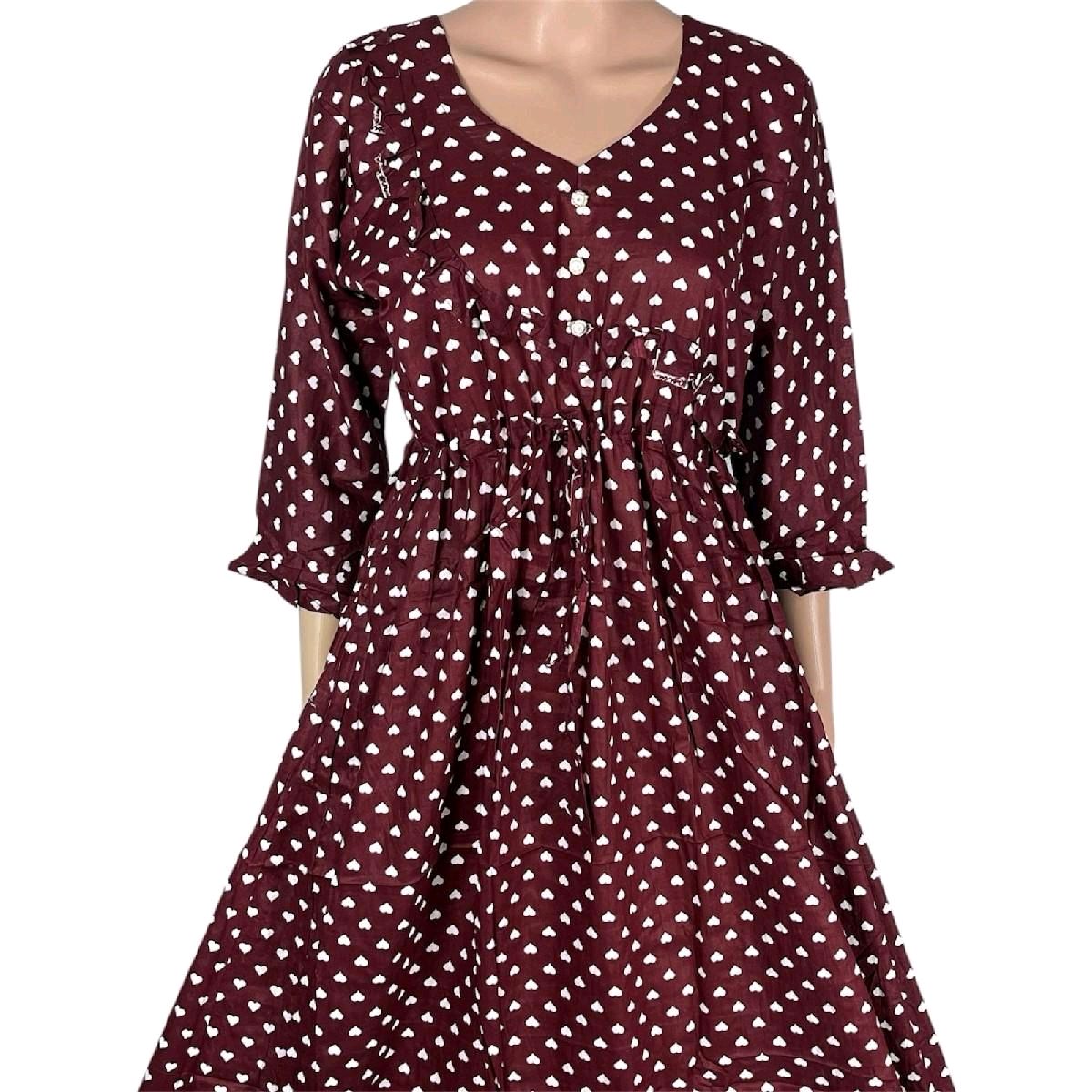Cotton Printed Maxi Dress