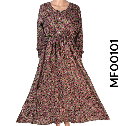 Cotton Printed Maxi Dress