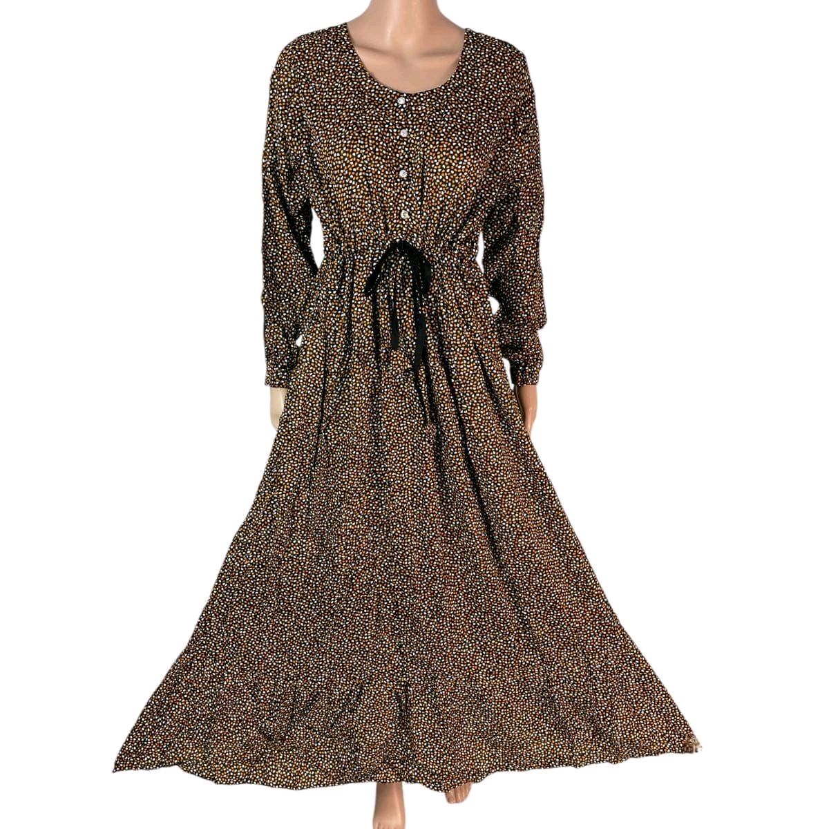 Cotton Printed Maxi Dress