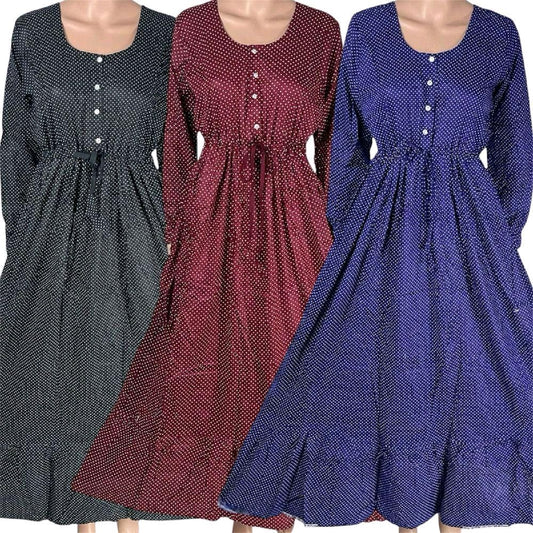 Cotton Printed Maxi Dress