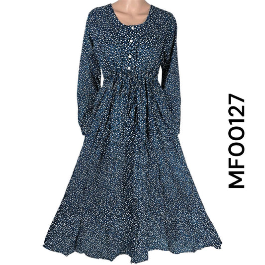 Cotton Printed Maxi Dress